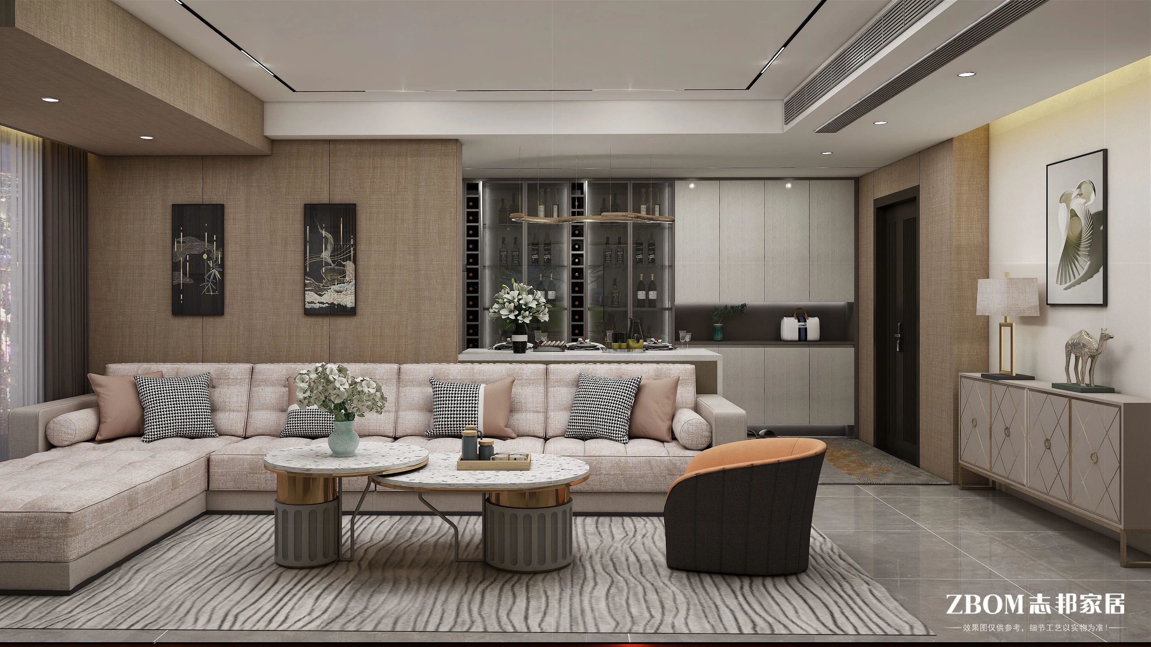 黄静打造 240㎡三层别墅，简约轻奢风格诠释高品质生活-60