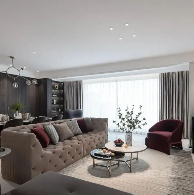 港式轻奢大平层设计-47