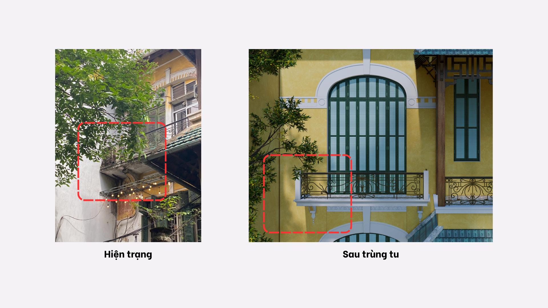 Nghiên cứu bảo tồn Biệt thự số 8 Chân Cầm-59