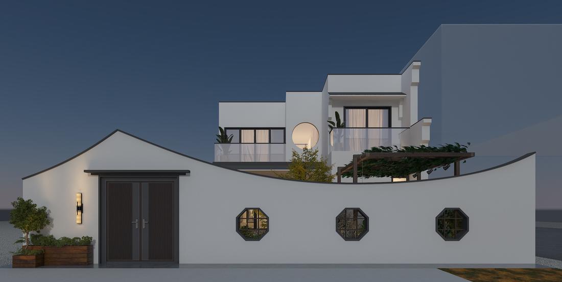 新中式新徽派自建别墅设计-14