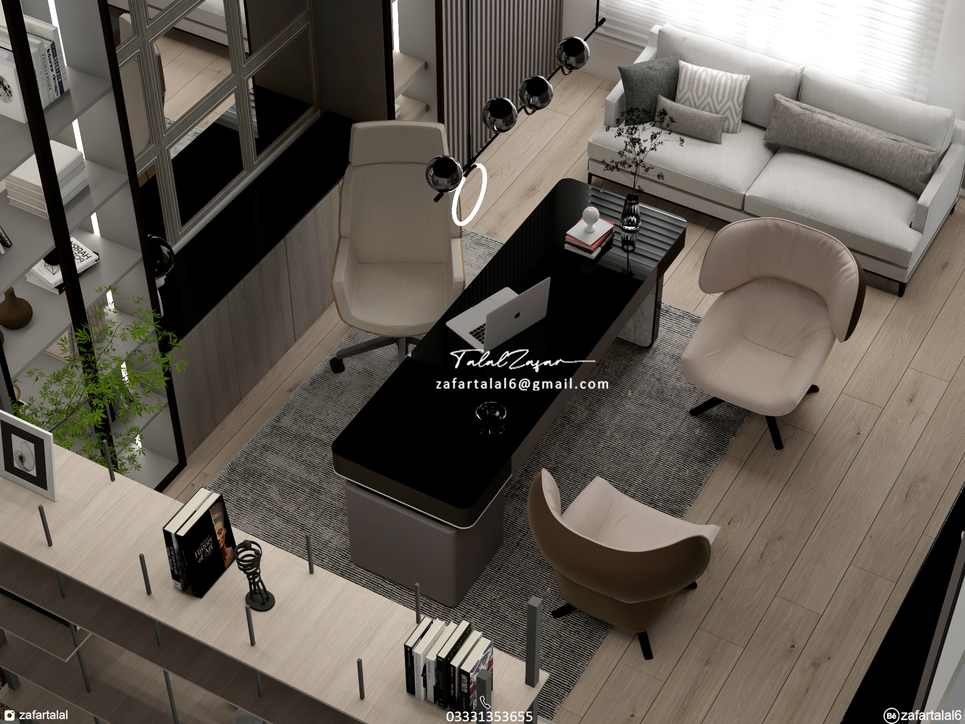 办公室房间（蓝色海洋）-3