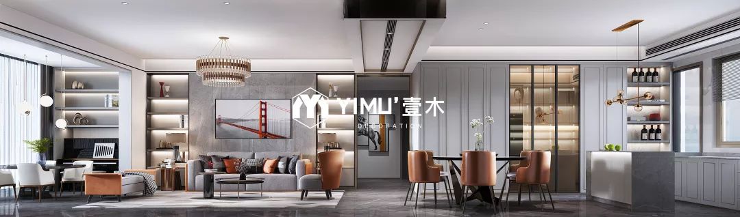 都市轻奢品味,壹木设计打造 161㎡四室现代家居-0