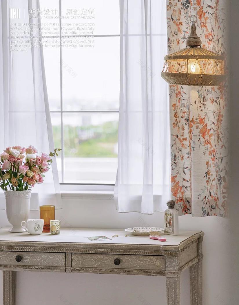 法式复古风与美式乡村风的完美融合丨鸿鹄设计-28
