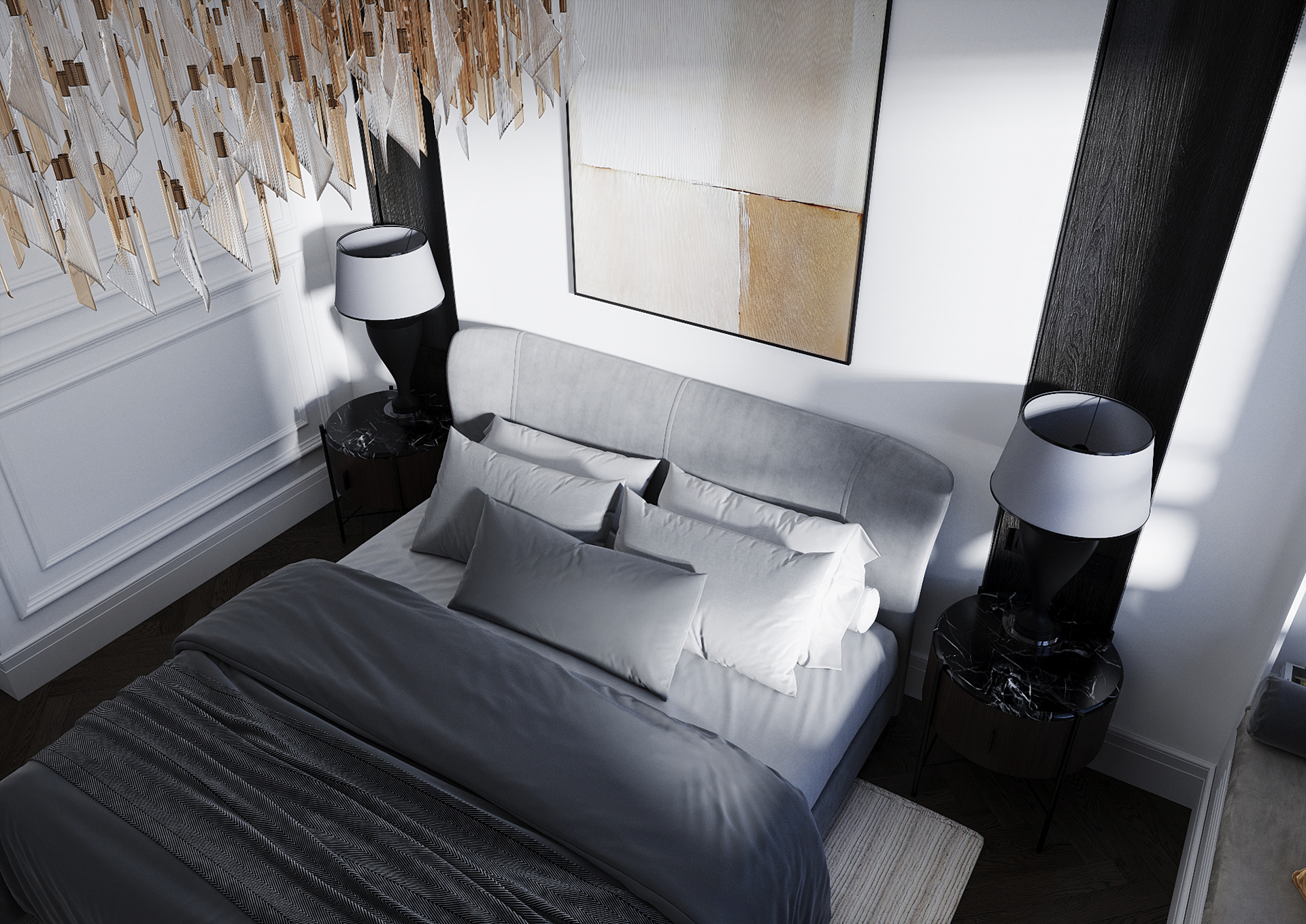 BEDROOM INTERIOR. DESIGN + 3D VISUALIZATION-4