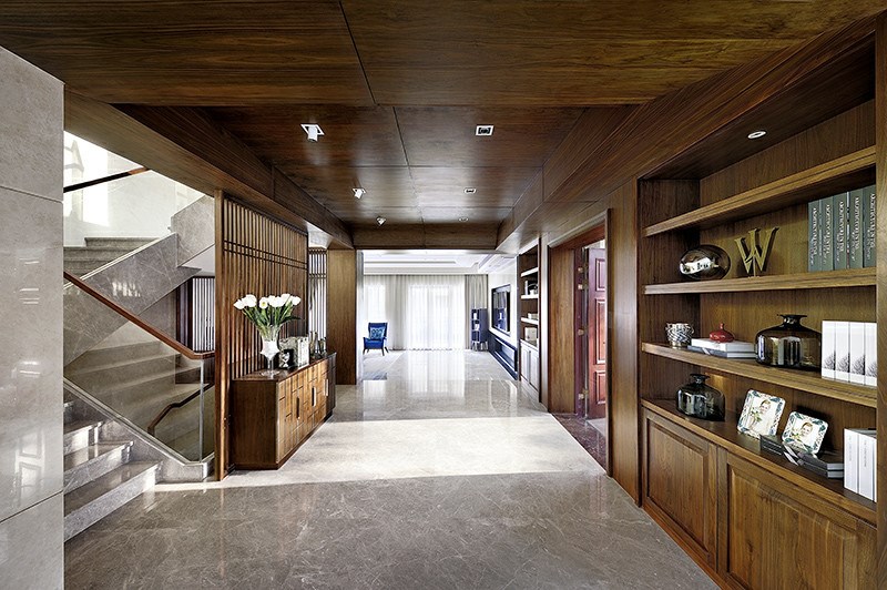 600㎡台式风格别墅设计，低奢与高贵气质完美融合演绎出一个温馨优雅的气质家！-7