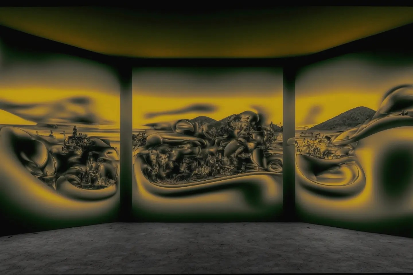 其他世界景观的三屏视觉体验-0