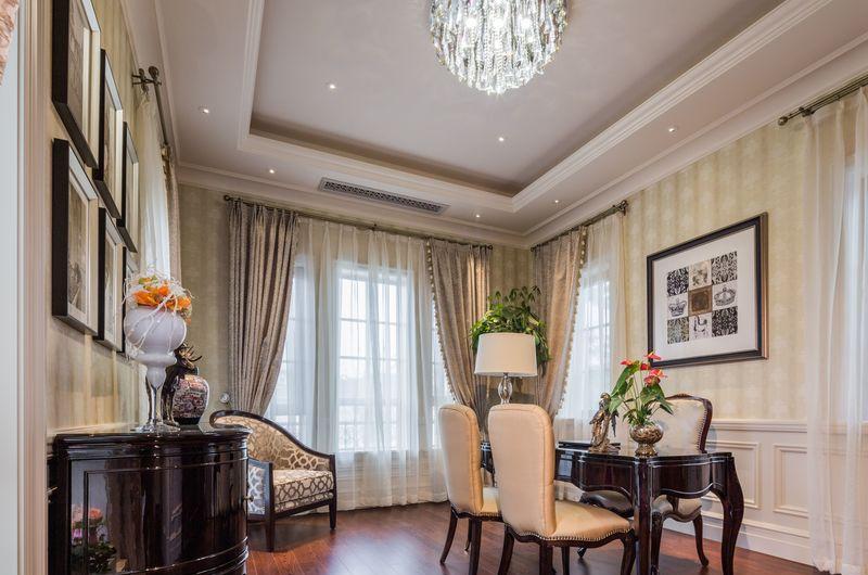 简美风格中的蓝金搭配——桃花源别墅G户型售楼处设计-13