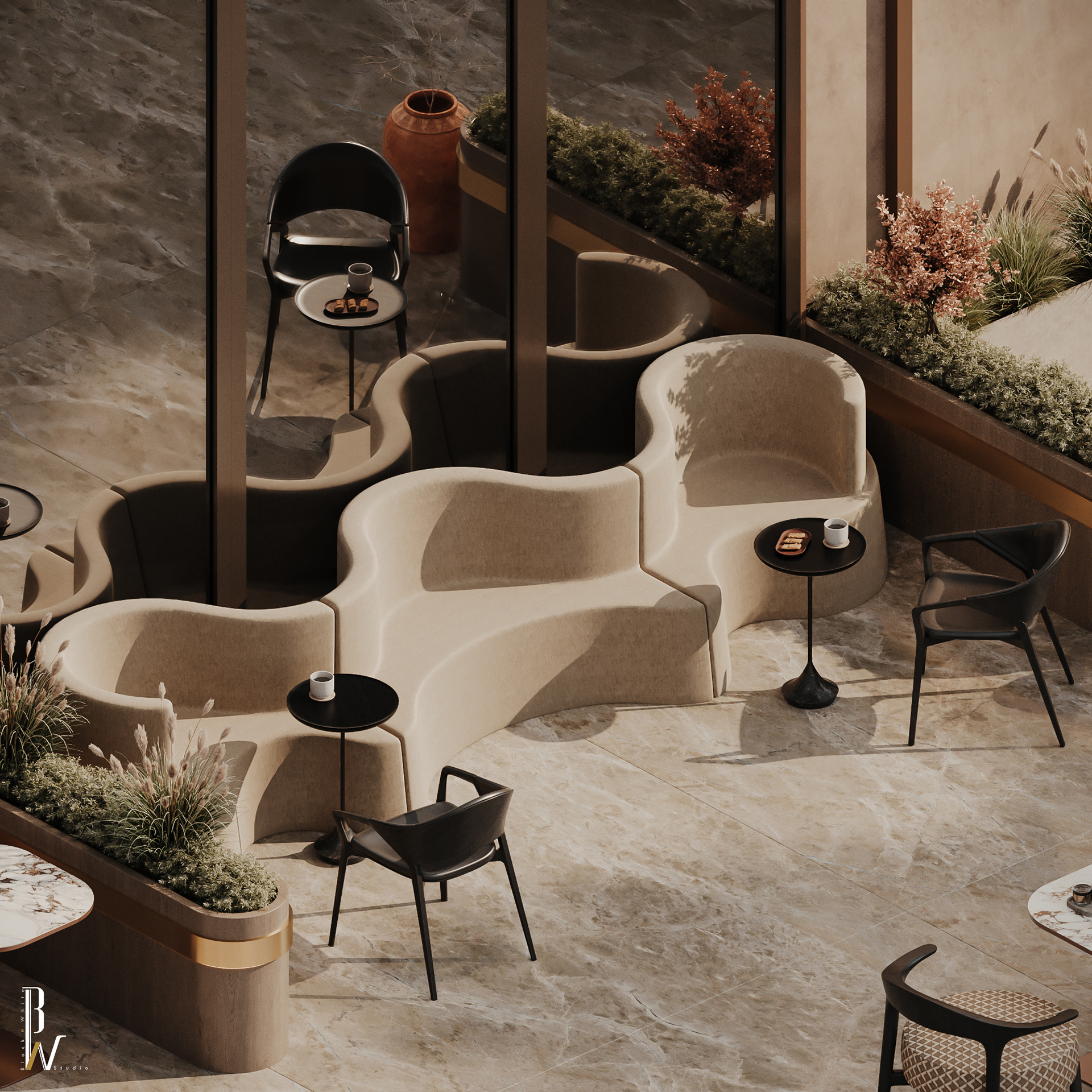 露芮巧克力咖啡馆丨沙特阿拉伯丨Black N White studio-27