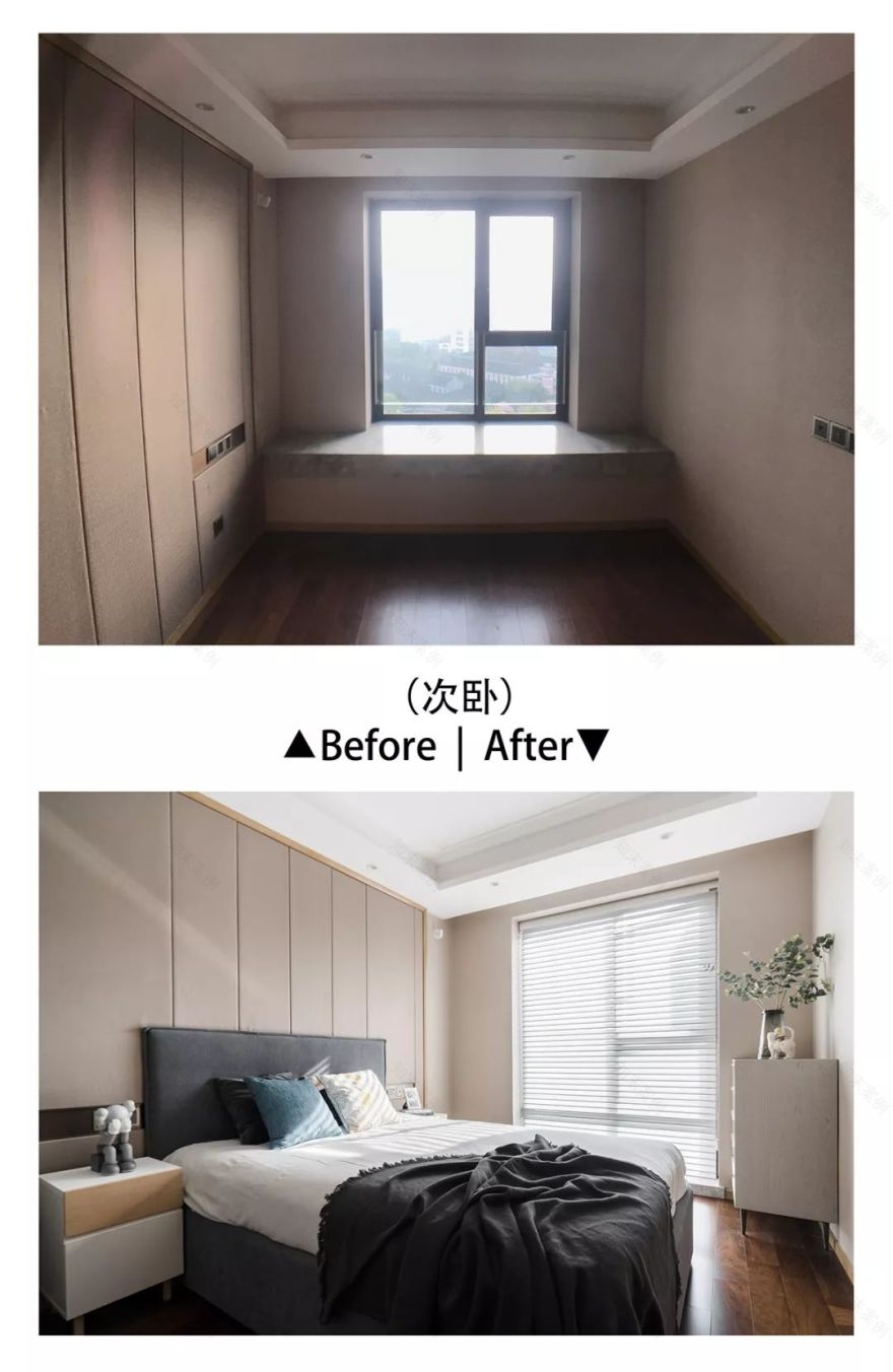 现代简约改造 | 130㎡精装房的色彩与软装提升-18