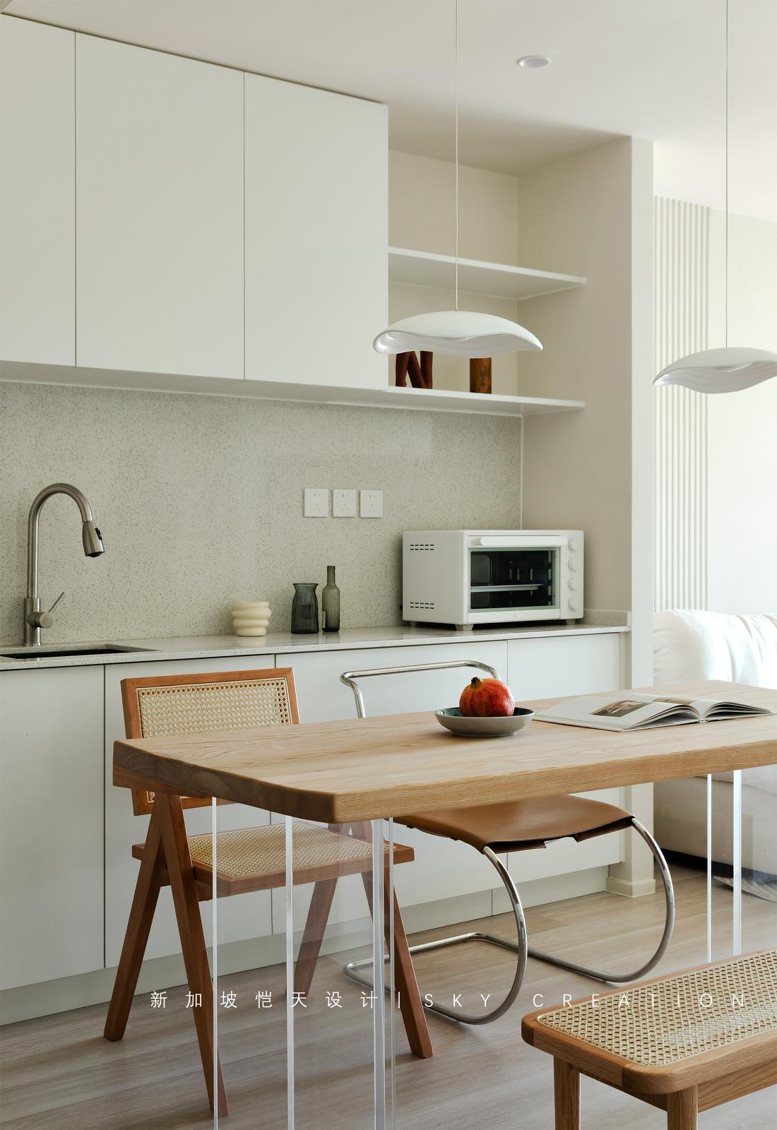 奶油系简约风独居女孩治愈系小家改造-43