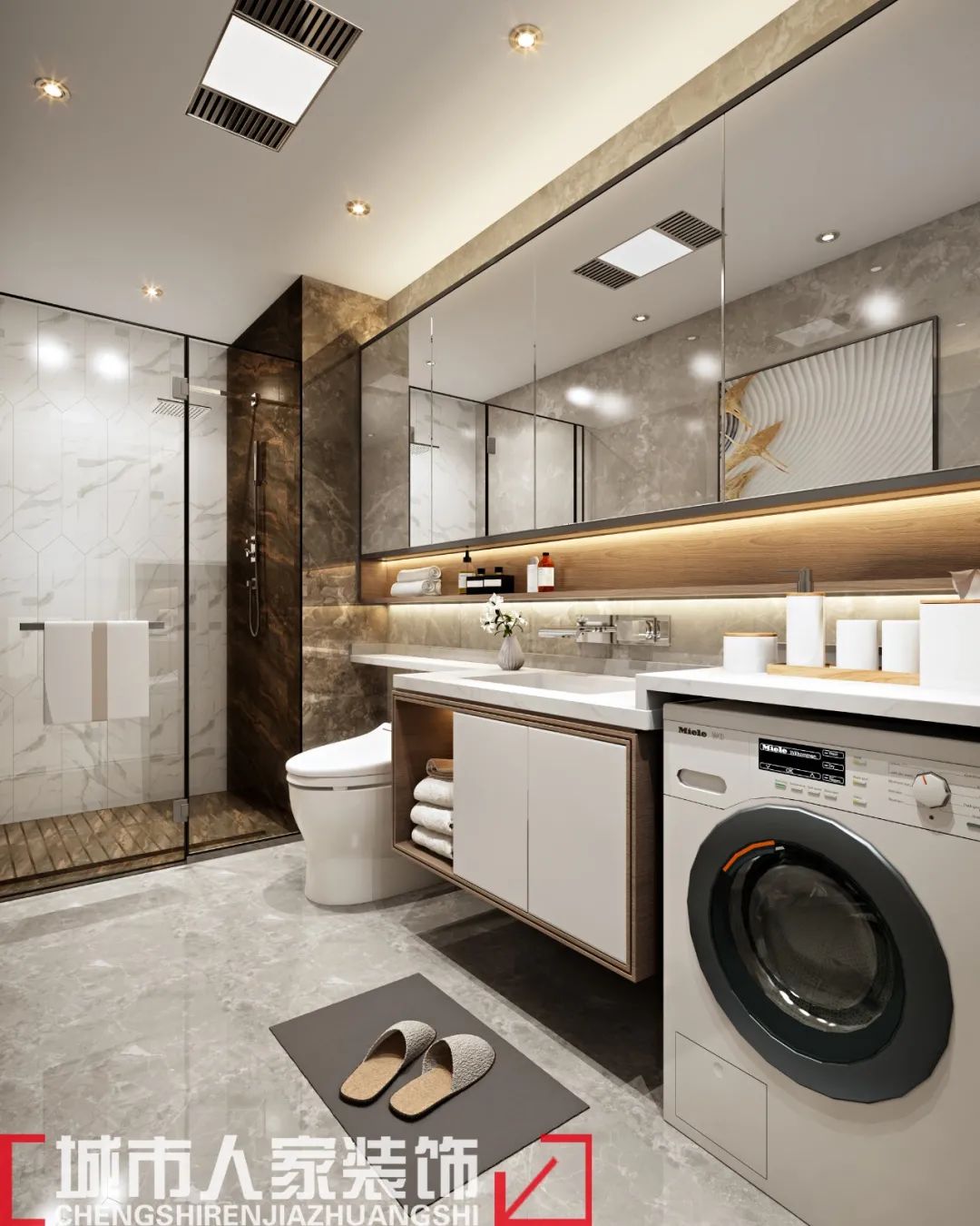 现代轻奢,88㎡简约中的奢华之美-14