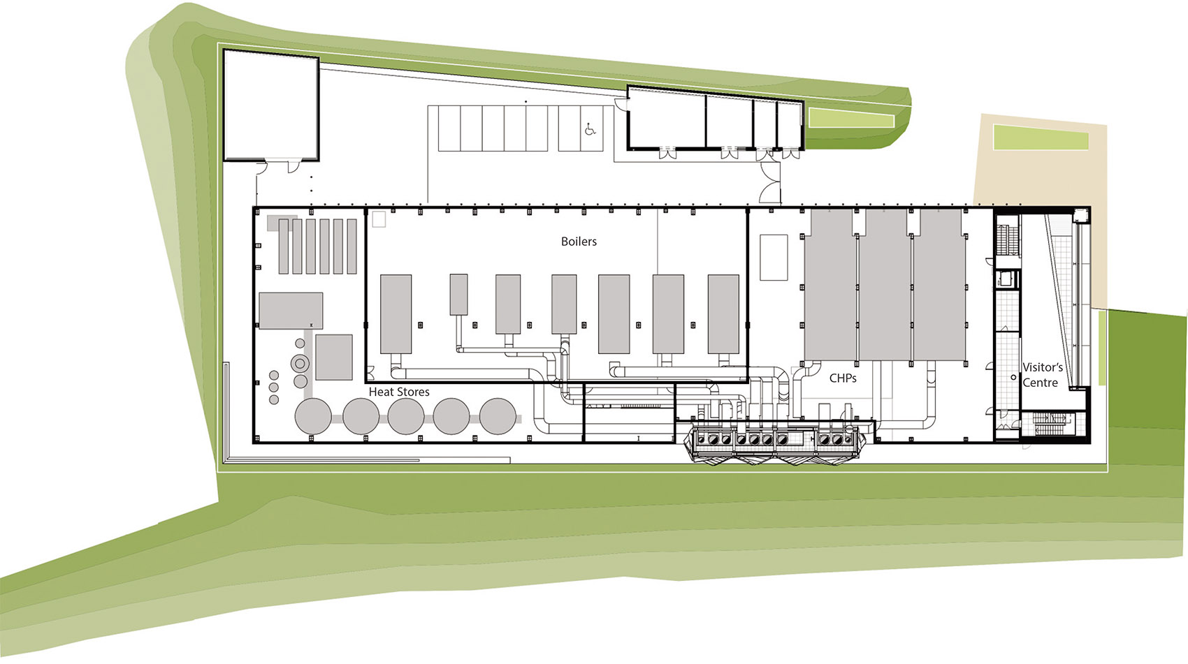 “光之斗篷” - 格林威治半岛低碳能源中心 / C. F. Møller Architects-61