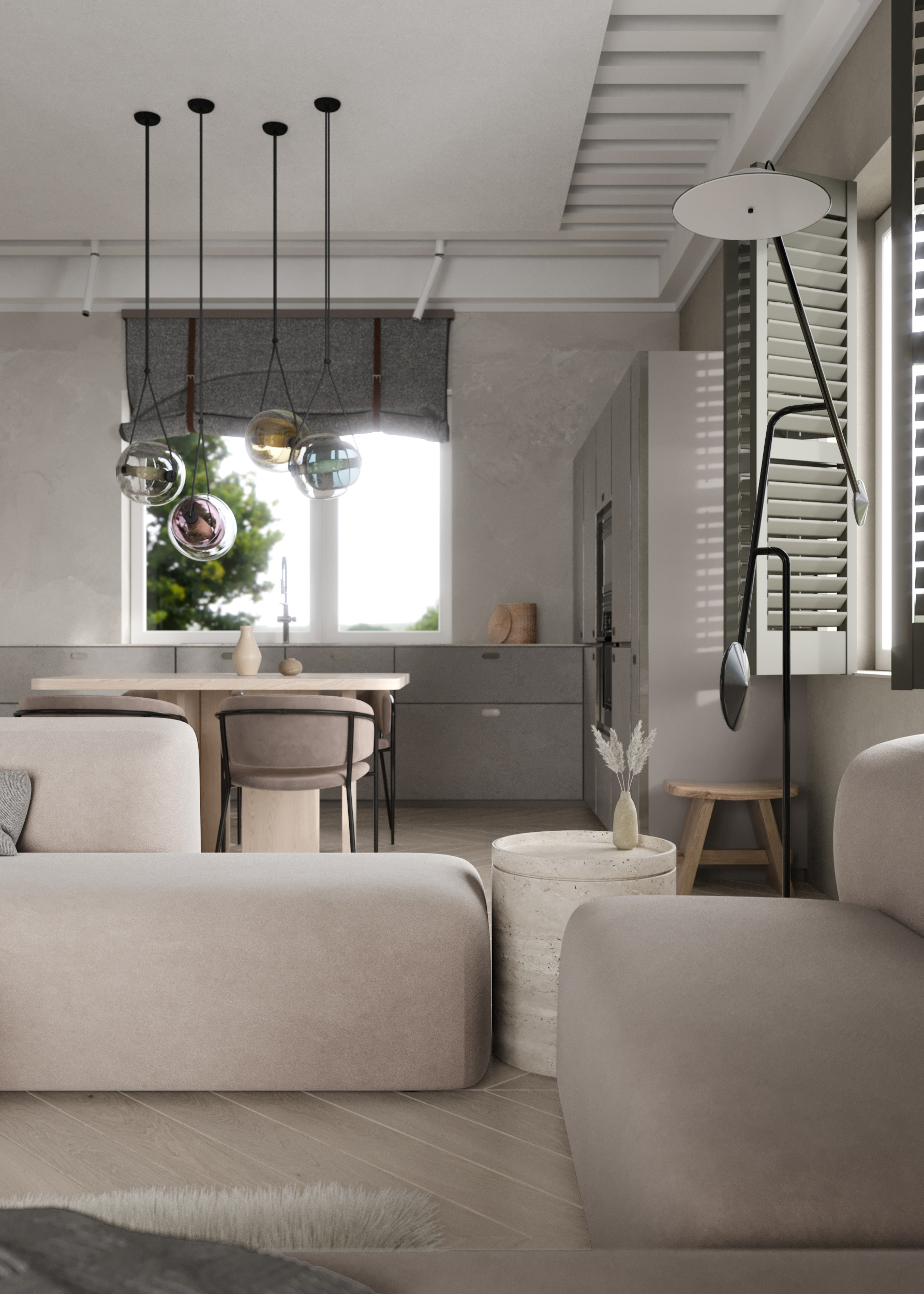 Guryevskaya Sloboda 村住宅室内设计丨Sergey Kachalov-12