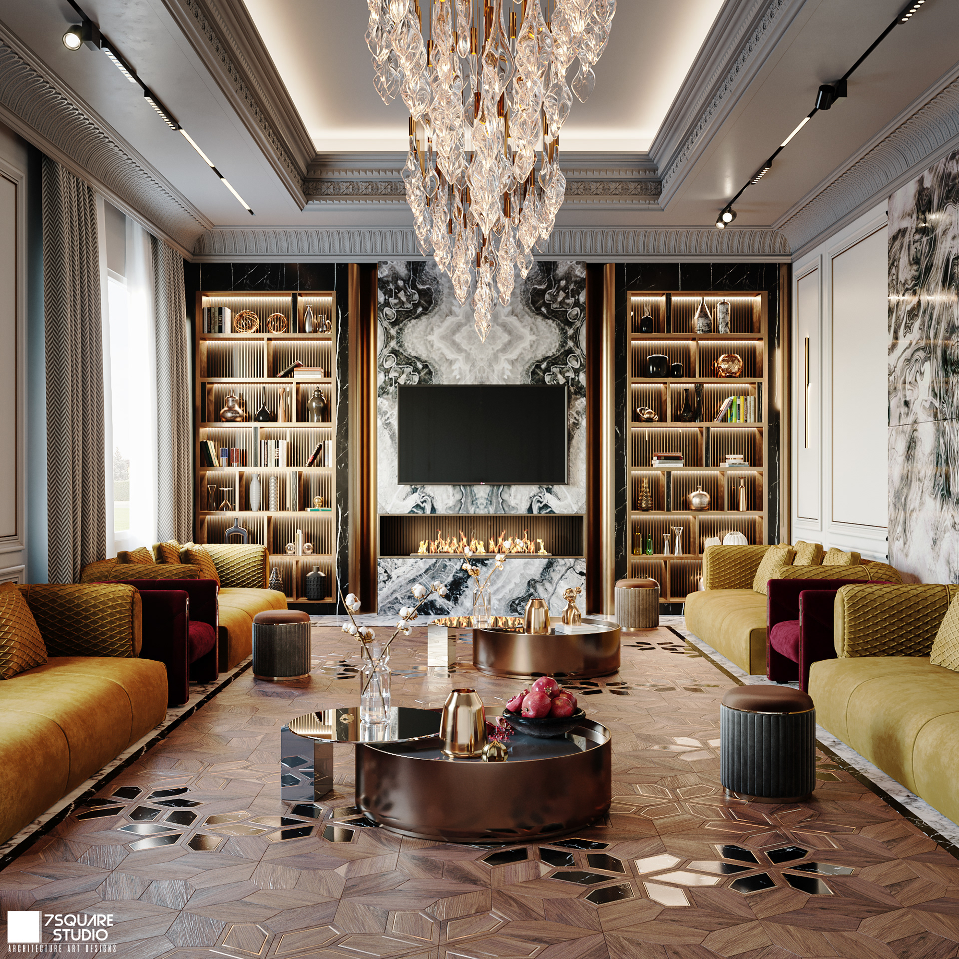 迪拜豪华会客厅丨阿联酋迪拜-2