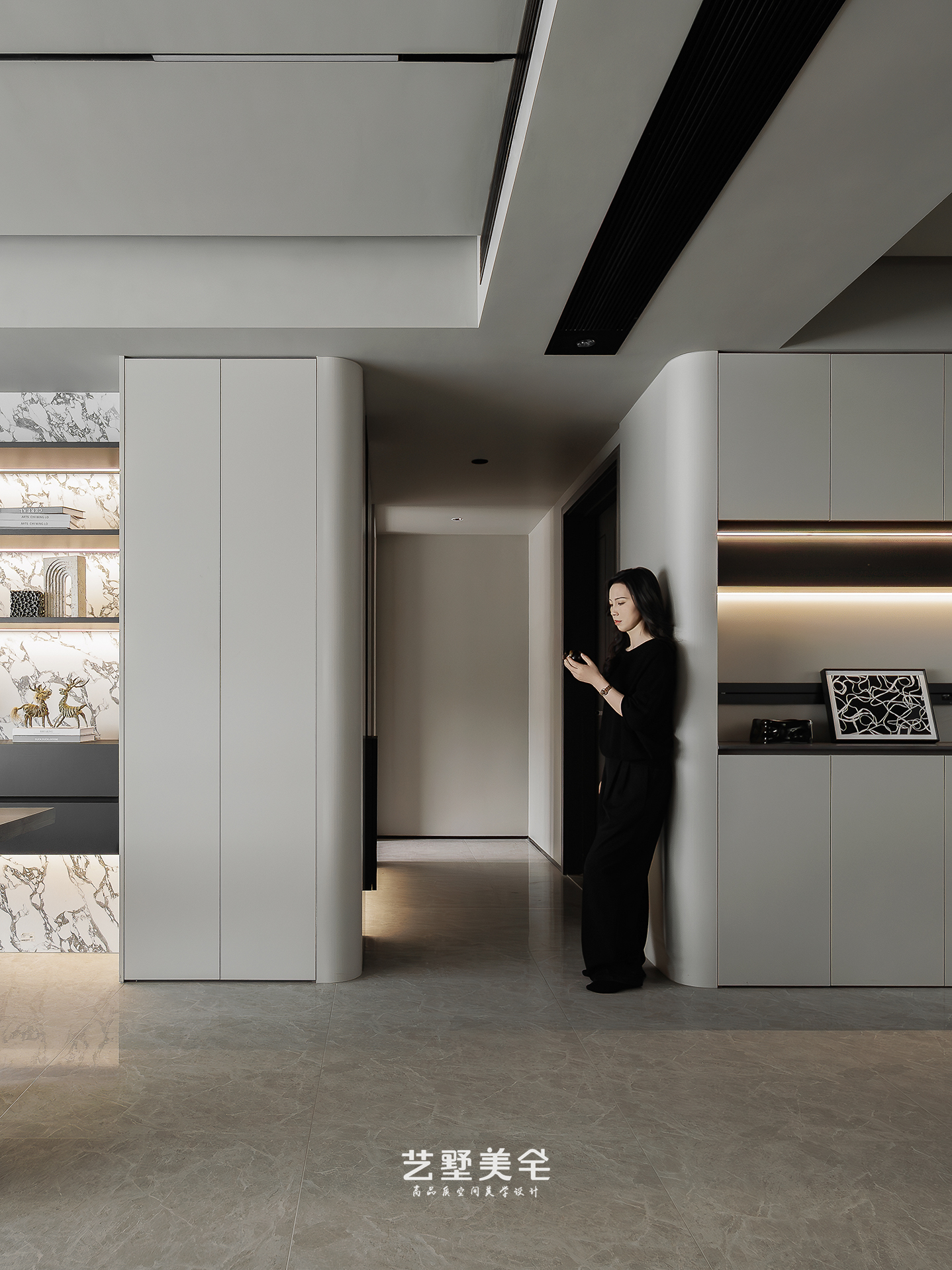 139㎡高级灰克制美学 现代高级感栖居丨中国合肥丨艺墅美宅设计-30
