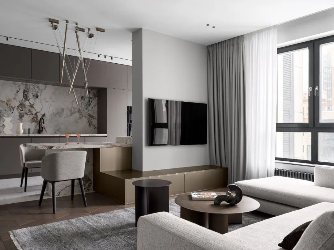 一位年轻女孩 80㎡的家 · 现代简奢丨俄罗斯圣彼得堡丨DE&DE Studio-9