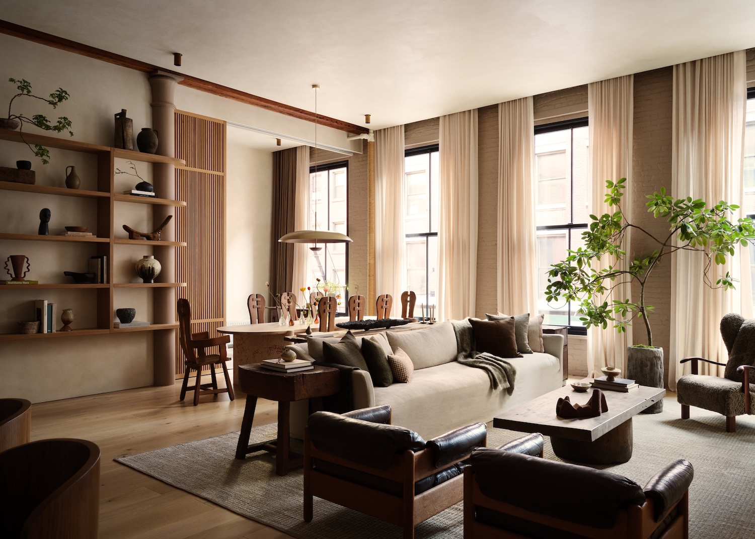 16 Crosby纽约极简主义公寓丨美国纽约丨Ember Studio的Steph Betesh-17