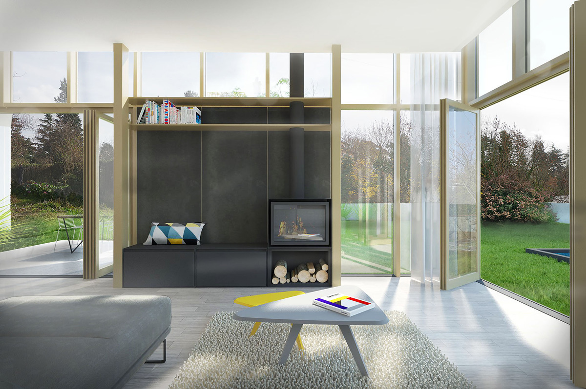 Caluire et Cuire住宅当代翻新与扩建项目丨法国丨RECO  Dank Architectes-17