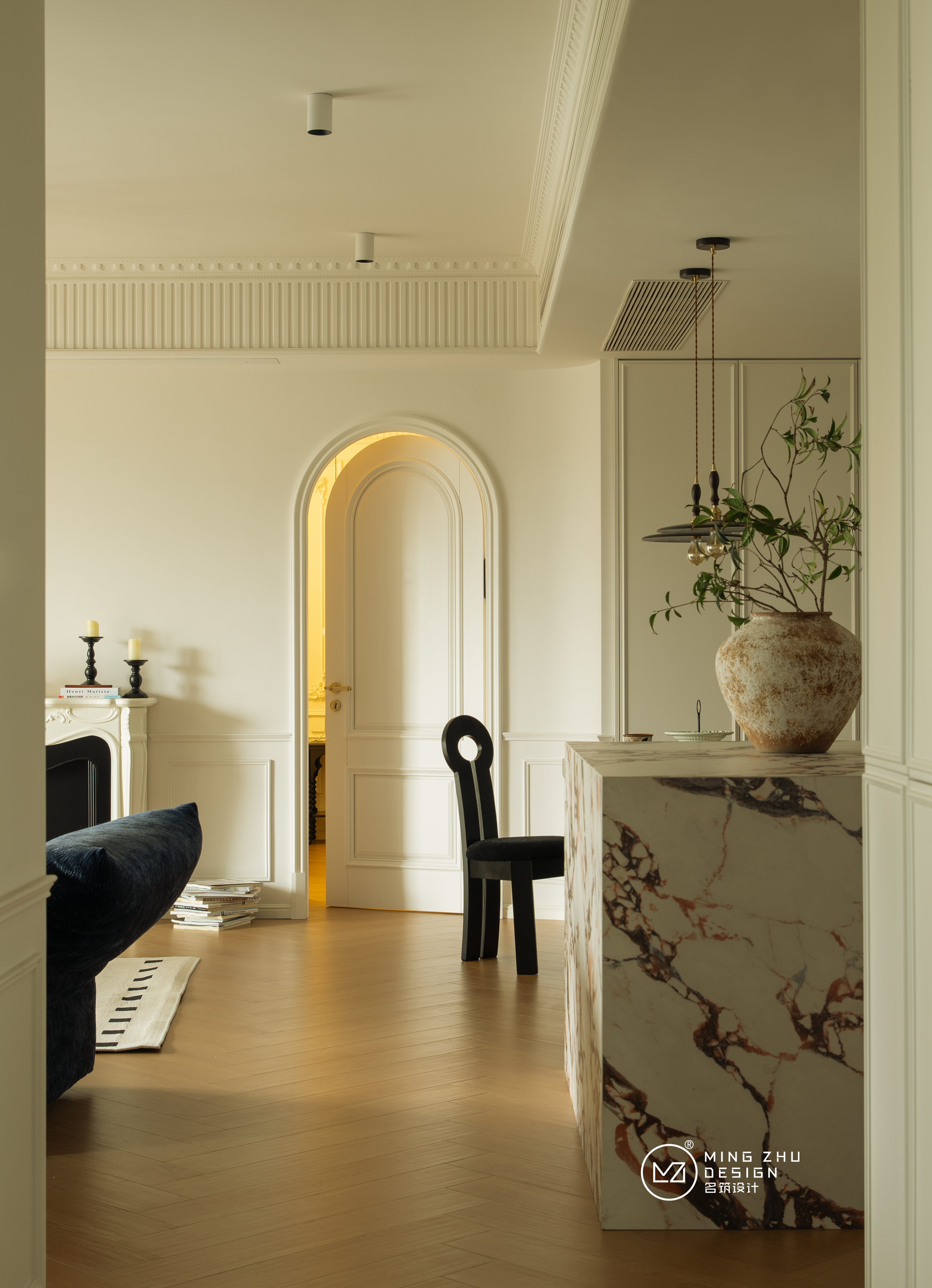 130㎡慵懒轻法式浪漫家丨中国自贡丨名筑设计-15