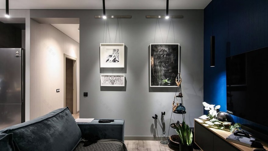 12平米厨房客厅一体化设计-153