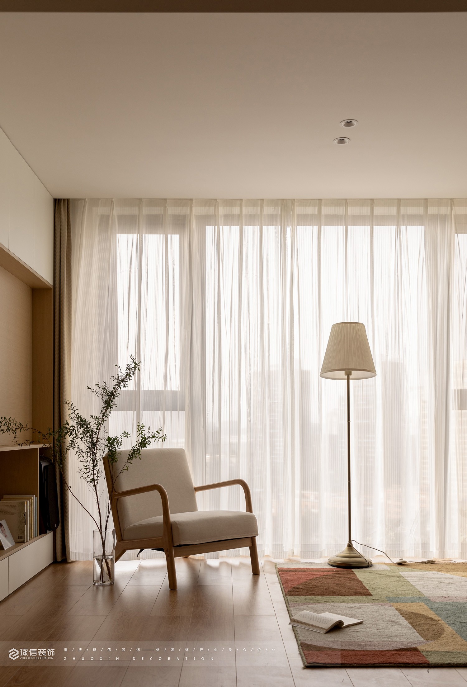 100 平旧房改造日式温馨家丨琢信装饰-21