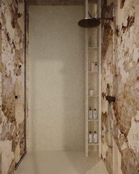 Shower room in the master bedroom 15.6 m2