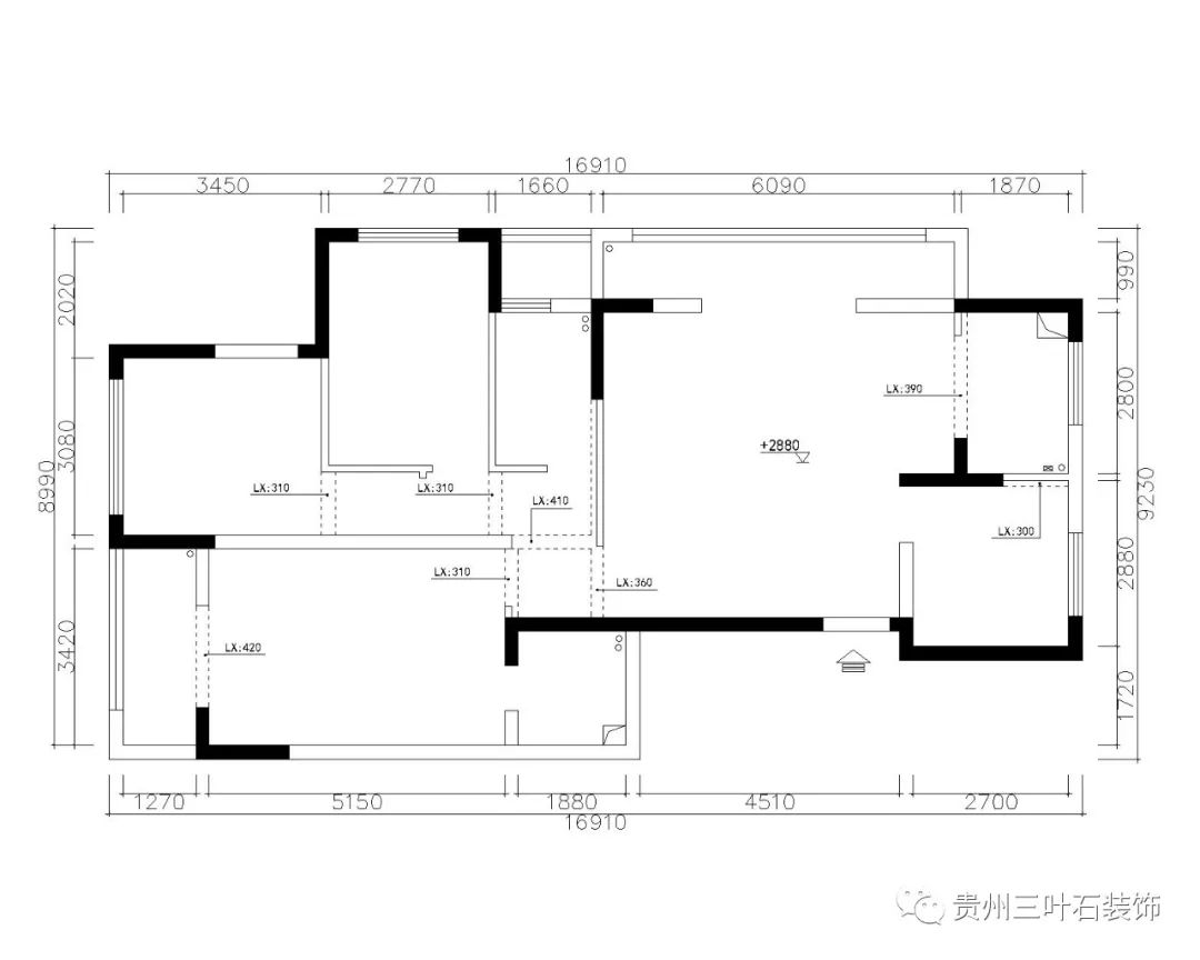 西湖御园 145m²舒适雅居丨中国安顺丨三叶石装饰-26