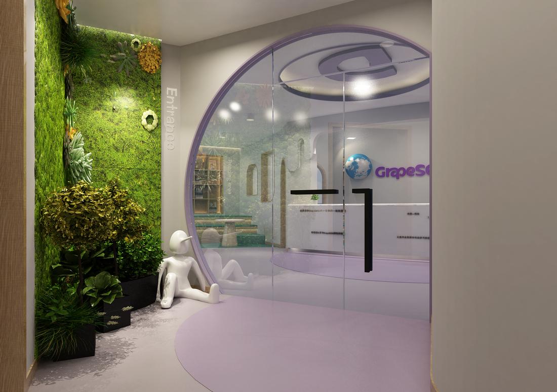 儿童英语培训机构空间设计展示-0