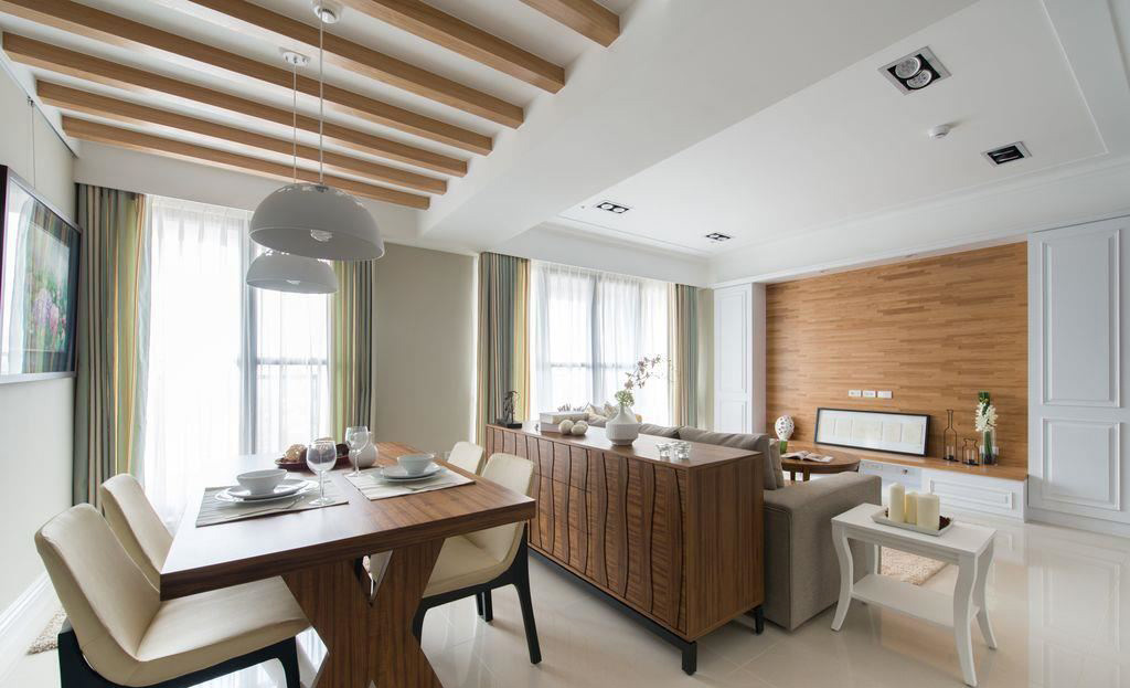 春雨设计--32坪 三房 ‧ 混搭風-6