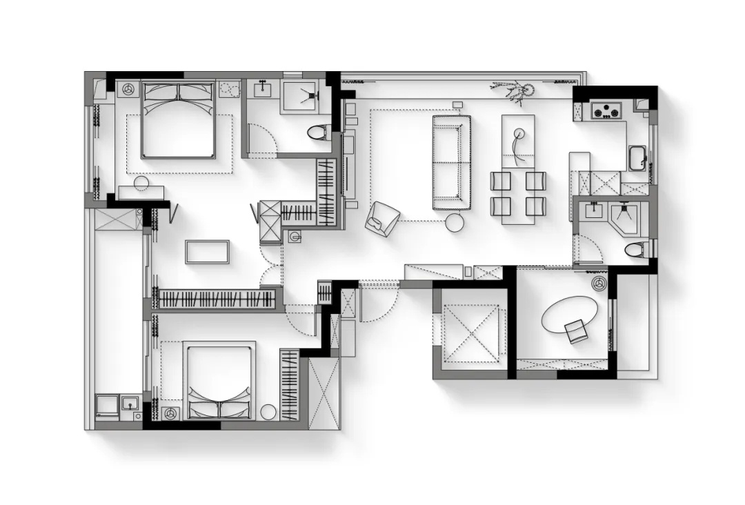 野奢侘境,塑起一人居的生活架构丨中国杭州丨颜青软装-72