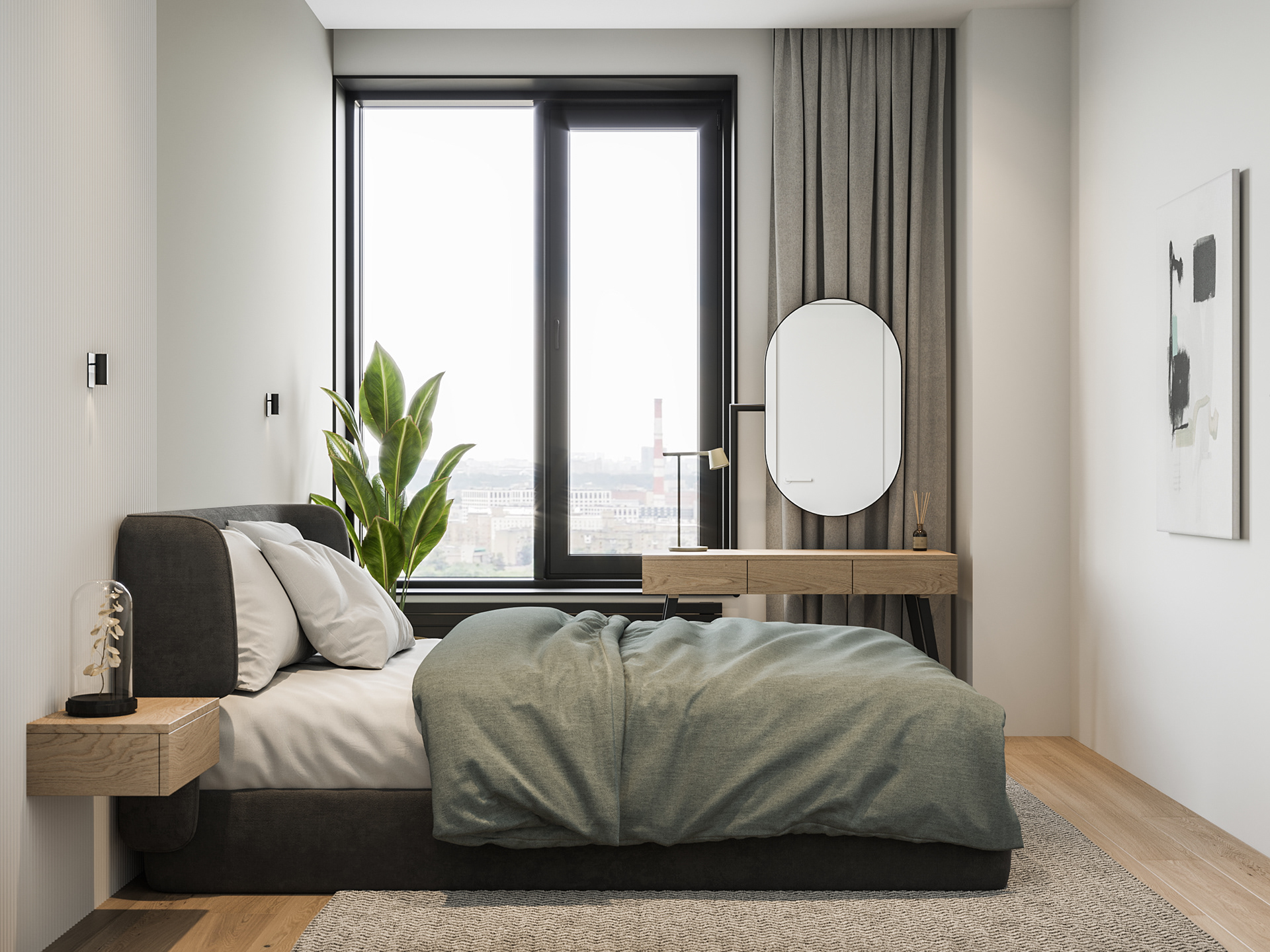 64㎡小空间设计 清新舒适-13