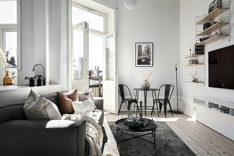 迷你黑白公寓 | 小空间大利用-3