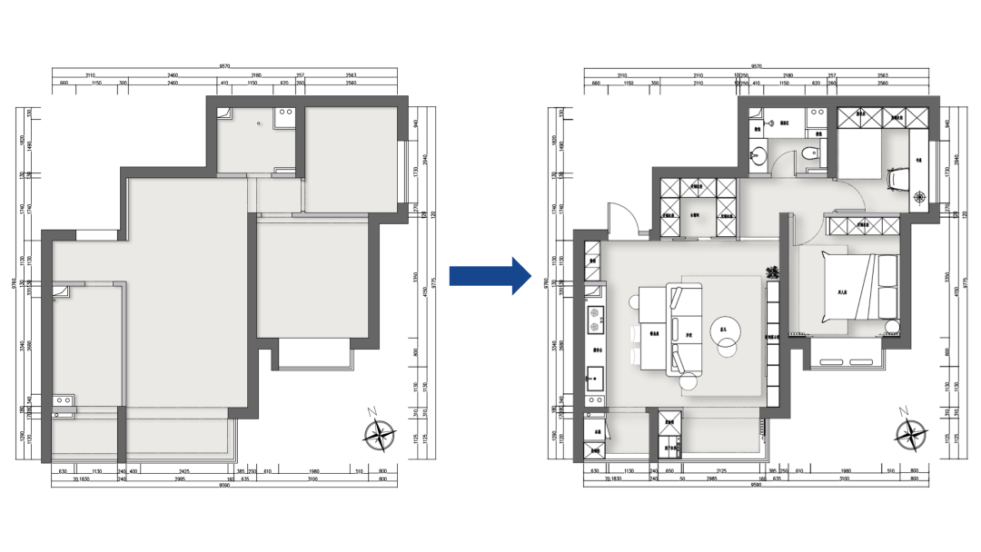 实景 | 75㎡现代简约毕业照，视觉效果两倍大！-15