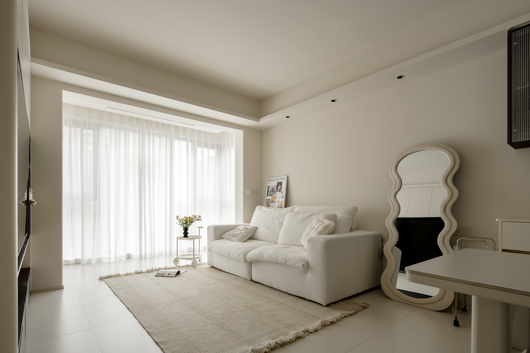 98㎡三房格局，动线重塑×收纳整合×简约奶油风-38