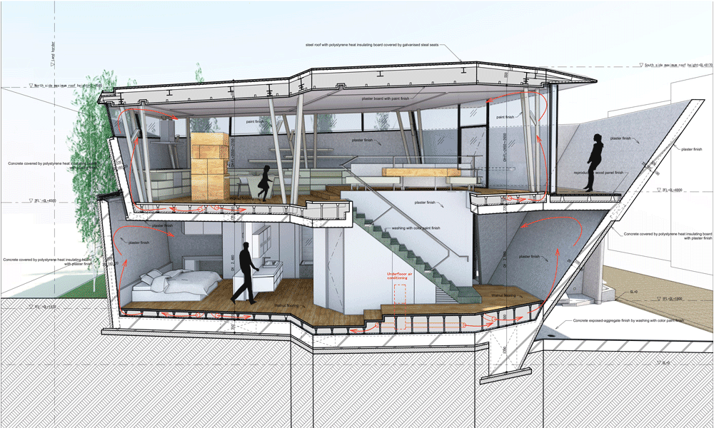 东京“黑棺材”住宅,封闭外表下的明亮空间-30