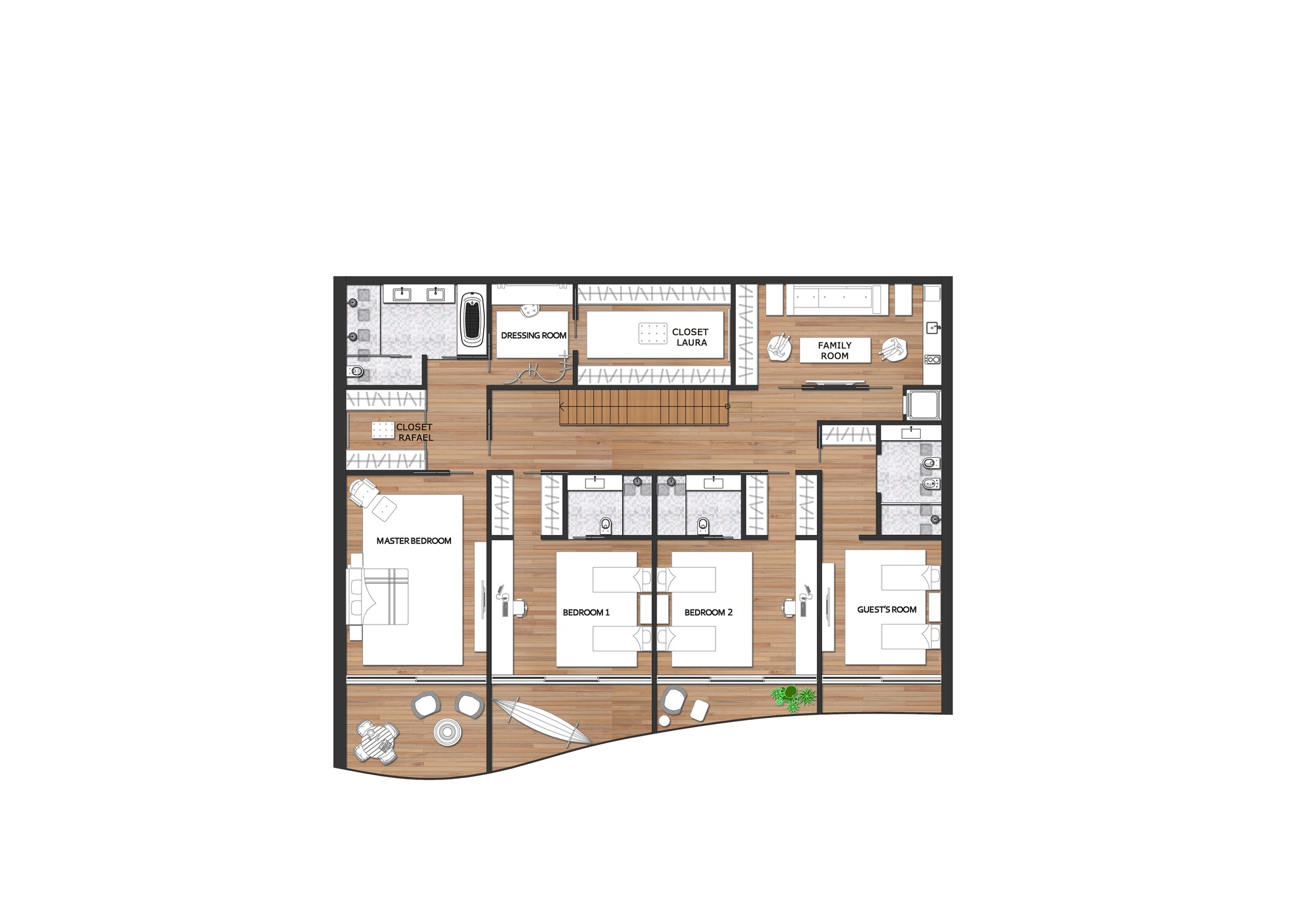 波浪之屋 | 海景别墅的室内设计巅峰之作-37
