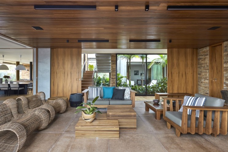 巴西别墅 Valley House丨David Guerra-30