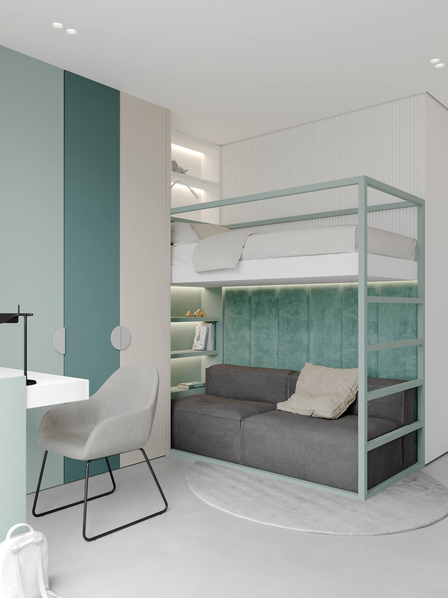 高级灰色系小空间公寓设计 成熟之选，优雅中充满温暖-28