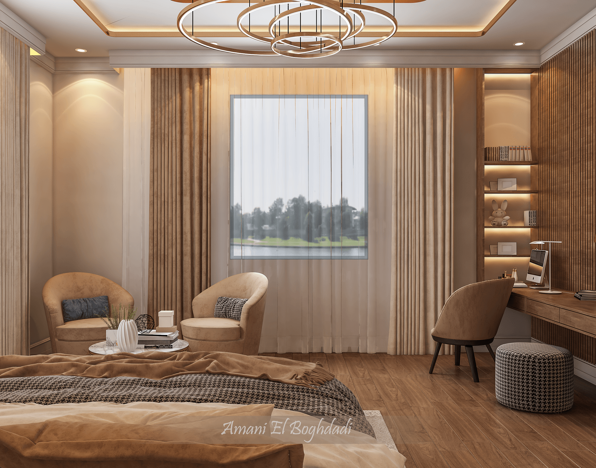 Beige Girl Bedroom-3