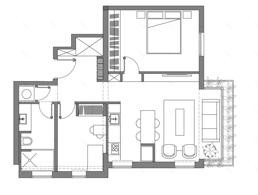 特拉维夫轻奢公寓,通透明亮的生活空间-8