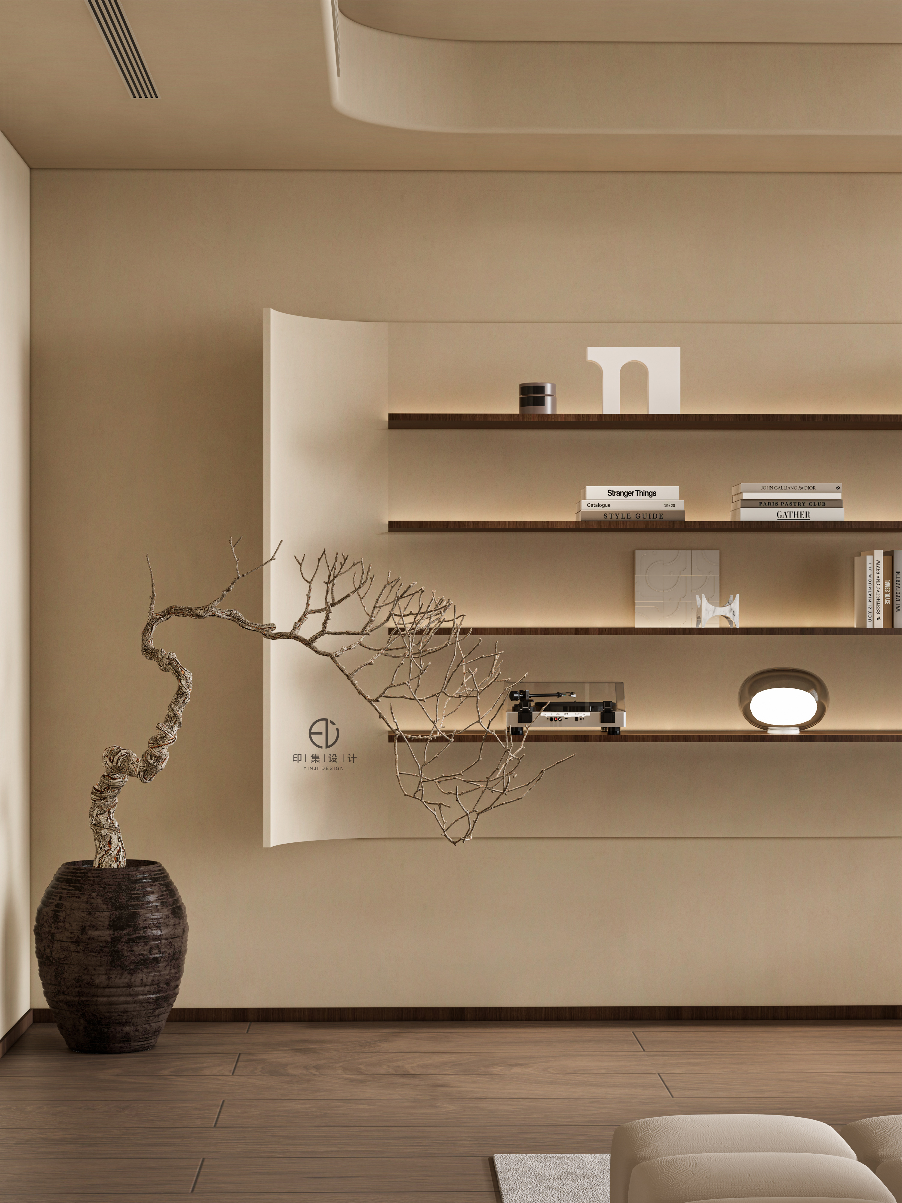 160㎡黑胡桃复古风，解锁爱自己的100种方式-6