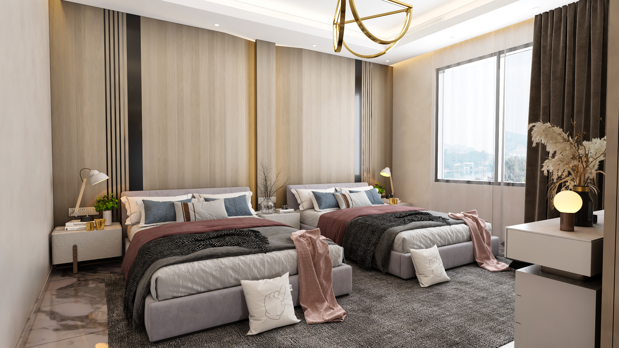 现代女孩卧室-7