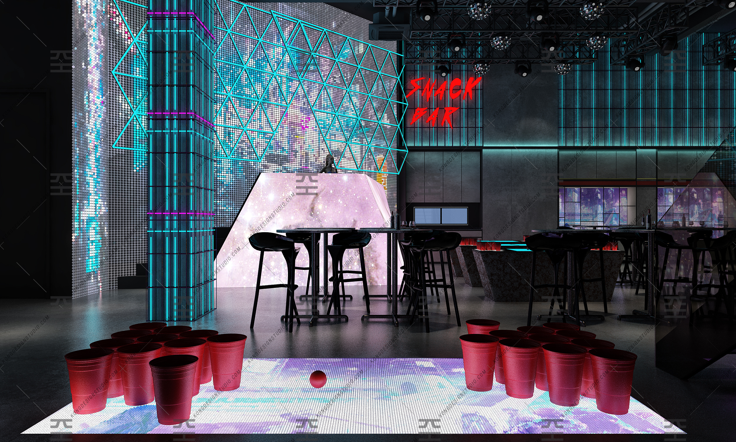 19/ Cyberpunk Bar Concept-8