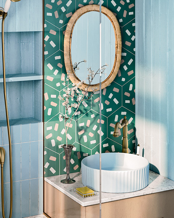 Timashovo蓝色卫生间-7