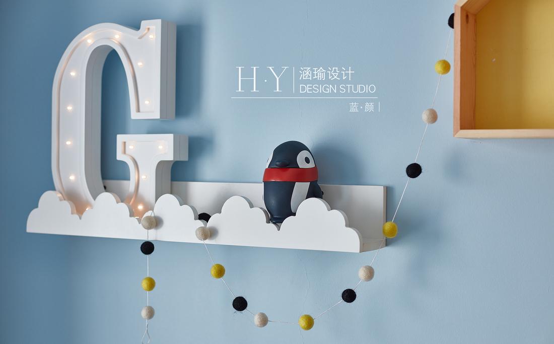 涵瑜设计丨平层书香独韵,盛世蓝颜-44