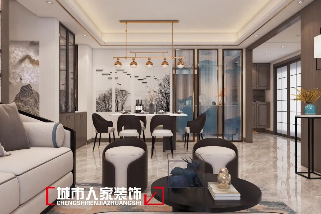 新中式之美,150㎡空间诠释东方和谐雅致-11