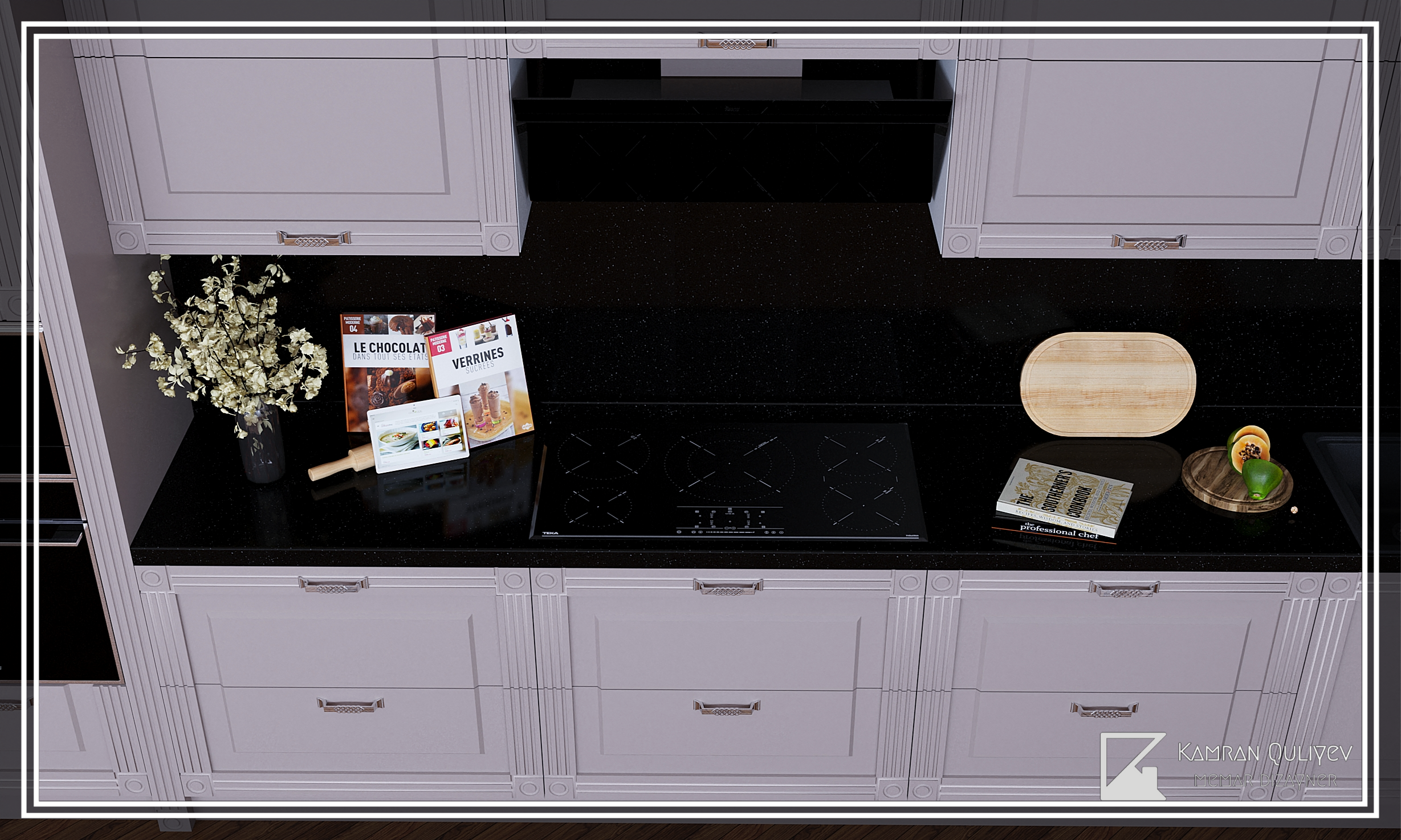 厨房 现代与新古典主义丨Azerbaijan丨Kamran Guliyev-14