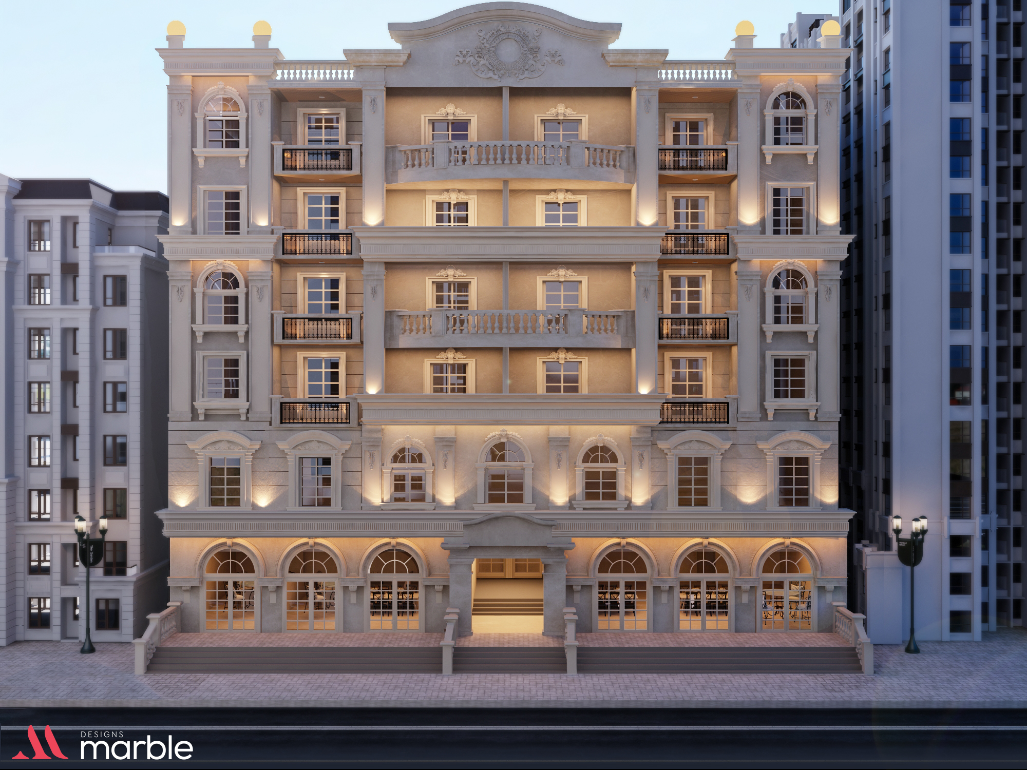 Classic residential tower-2