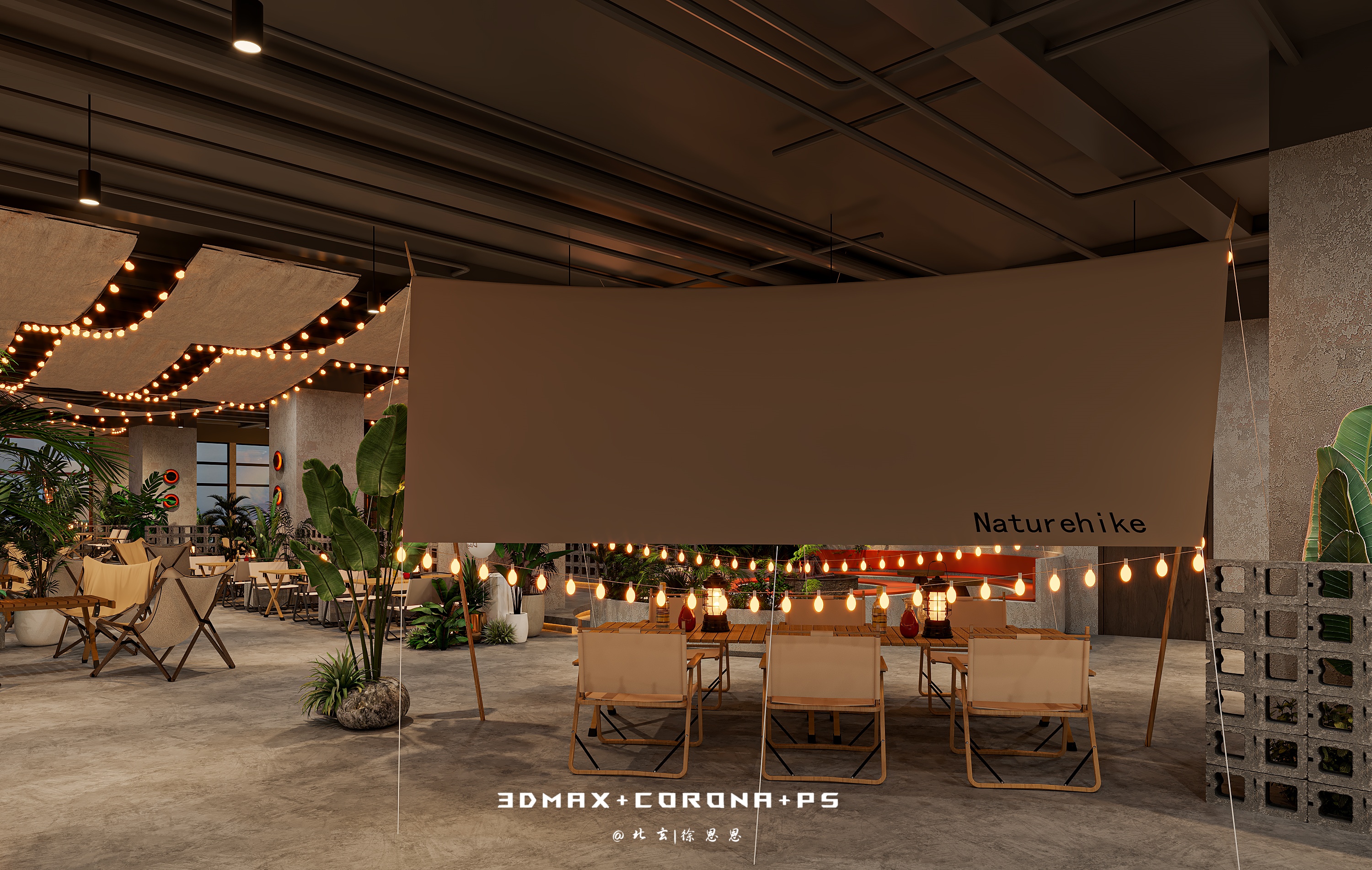 主题音乐餐吧，体验都市里的露营风-3