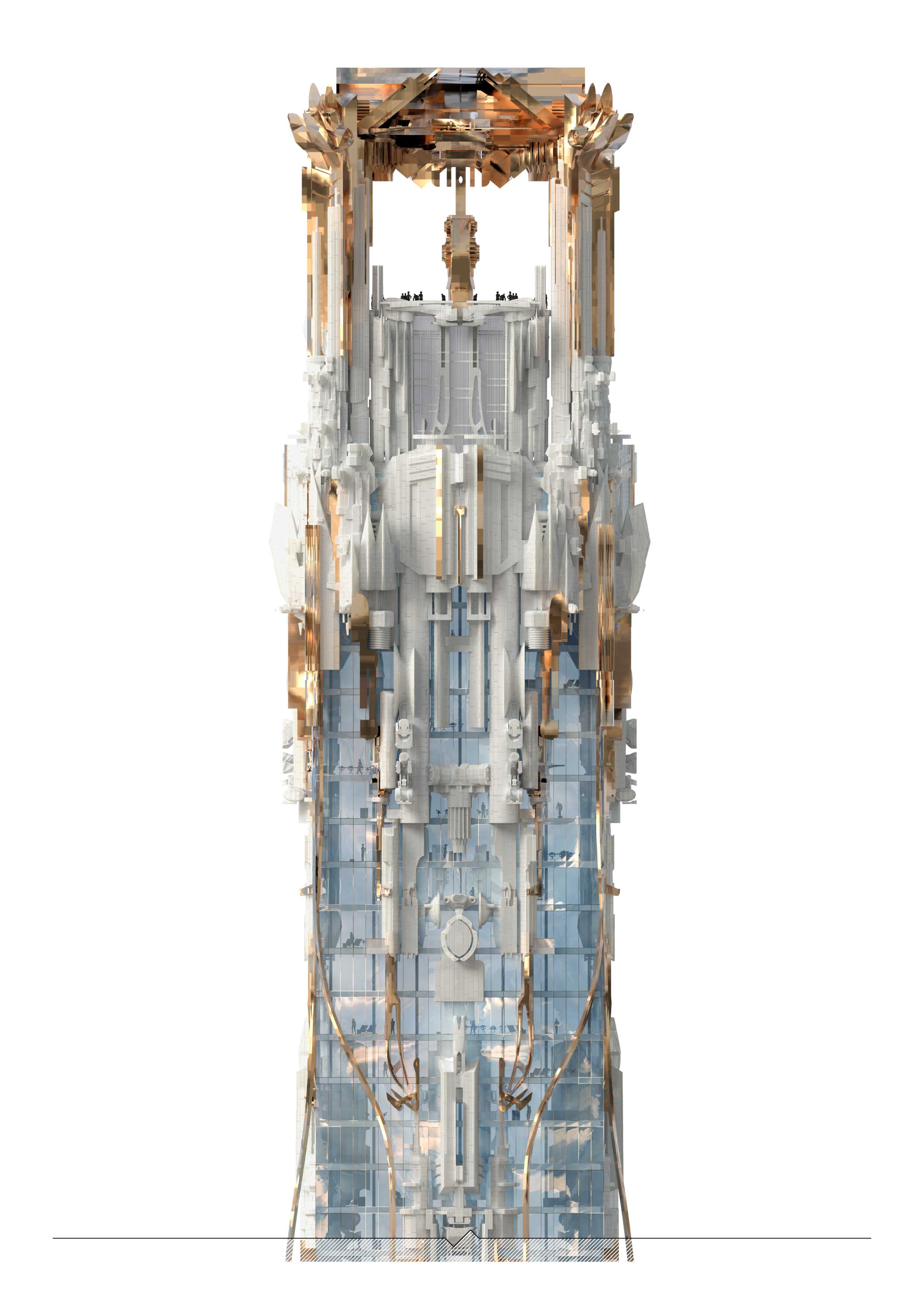 "The Khaleesi"超高层建筑 | Mark Foster Gage Architects 的中央公园南设计-15